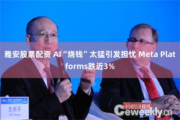 雅安股票配资 AI“烧钱”太猛引发担忧 Meta Platforms跌近3%